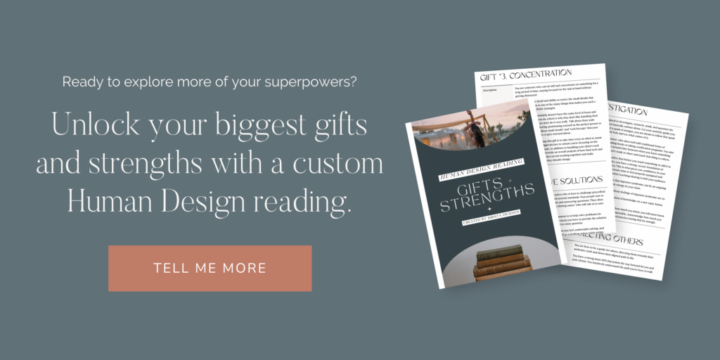 Custom Gifts & Strengths Human Design Reading