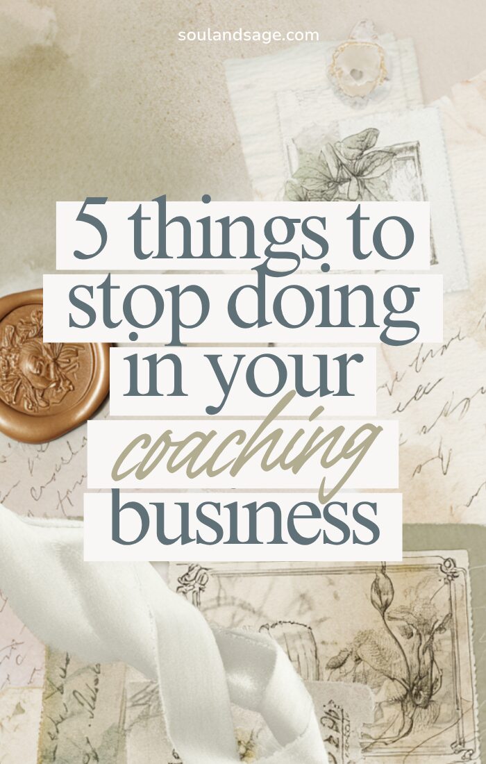 stop doing these 5 things in your coaching business based on your human design type