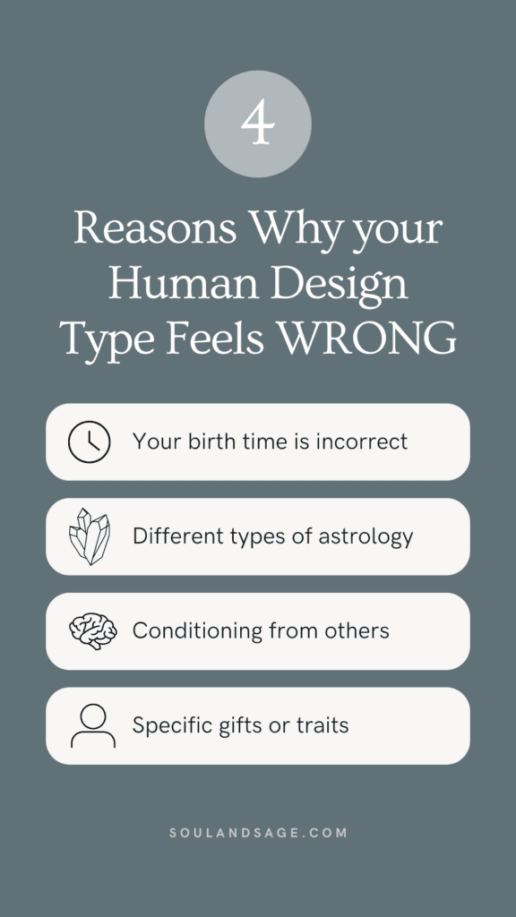 Could your Human Design chart be WRONG?! The short answer = yes 🤯 If you don’t resonate with your Human Design type, traits, gifts etc, then chances are that something is misaligned in your Human Design chart.